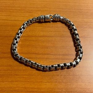 David Yurman Sterling Silver bracelet 8”